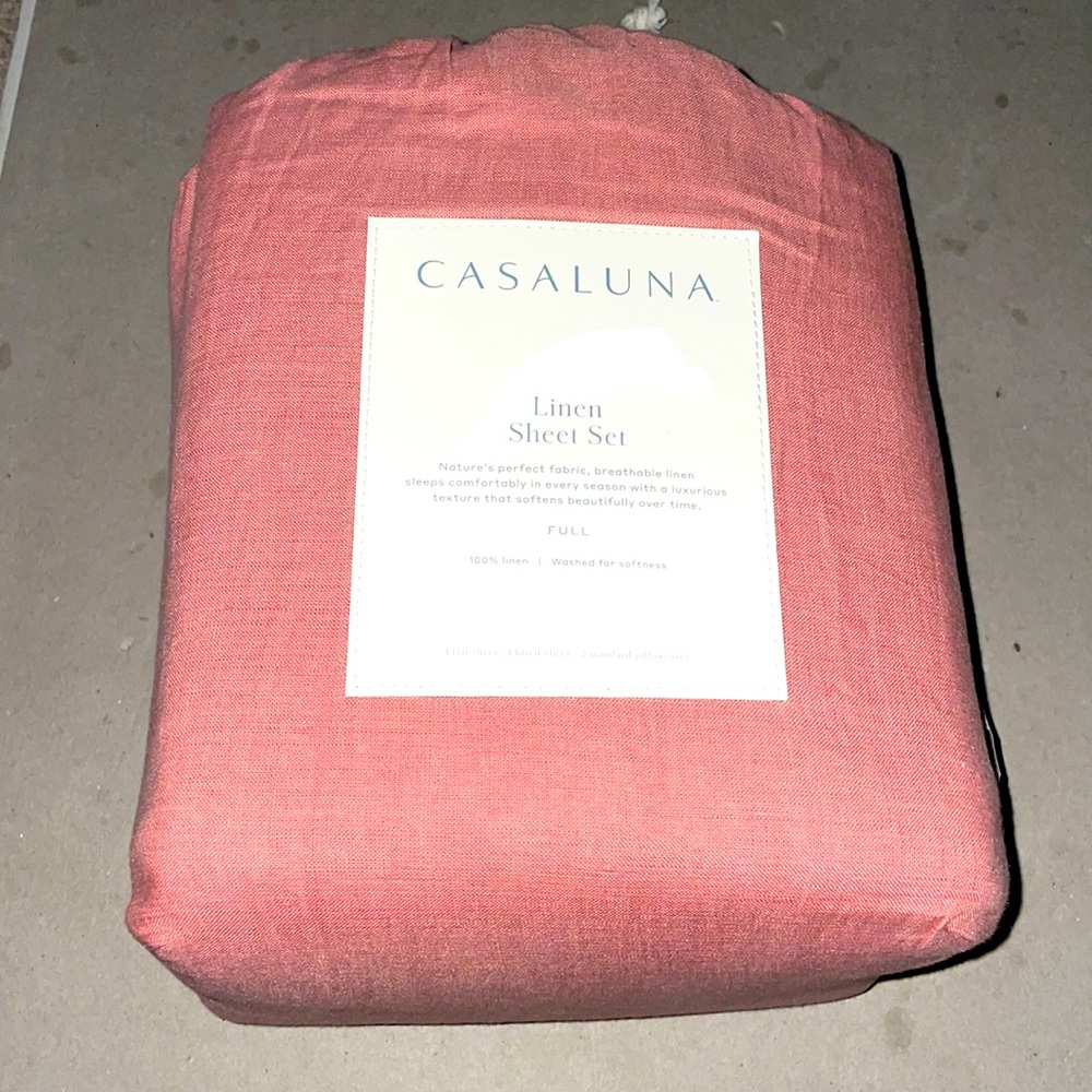 ⭐️DISCONTINUED COLOR⭐️CASA LUNA LINEN SHEET SET
